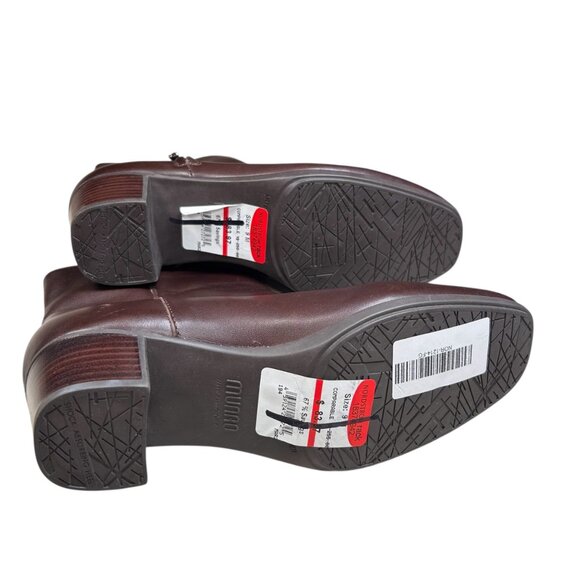 Munro Landyn 9 Women Brown Leather Boot Minimalist Office - Picture 6 of 8